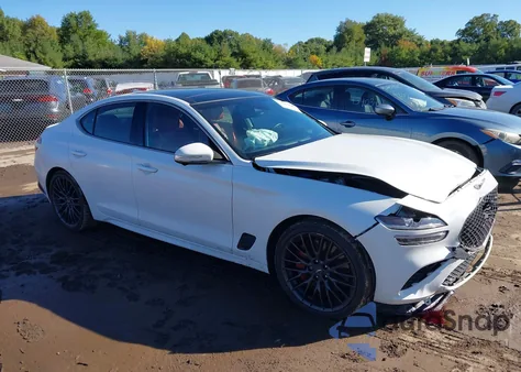 2022 Genesis G70 3.3T Awd Launch Edition z USA, uszkodzony, nr VIN KMTG14TE9NU082323